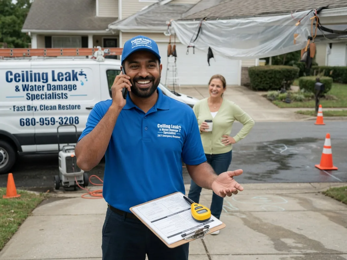 Ceiling Leak Cleanup Carter Lake, IA FAQs